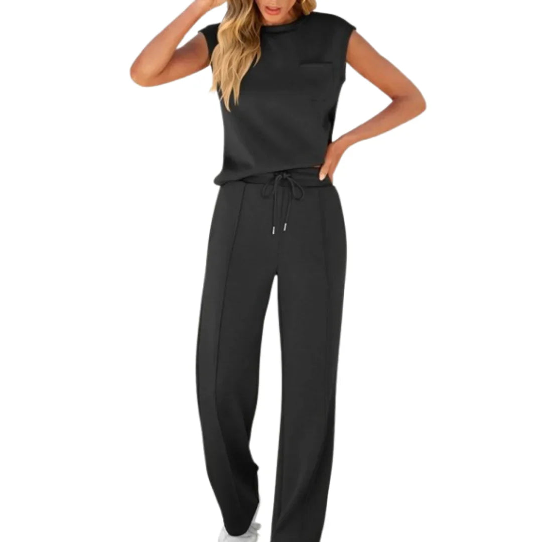 Senna Loungewear Set Zwart