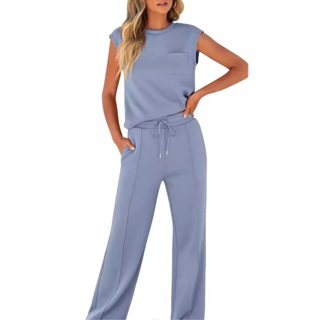 Senna Loungewear Set Oceaanblauw