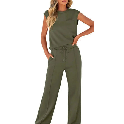 Senna Loungewear Set Legergroen