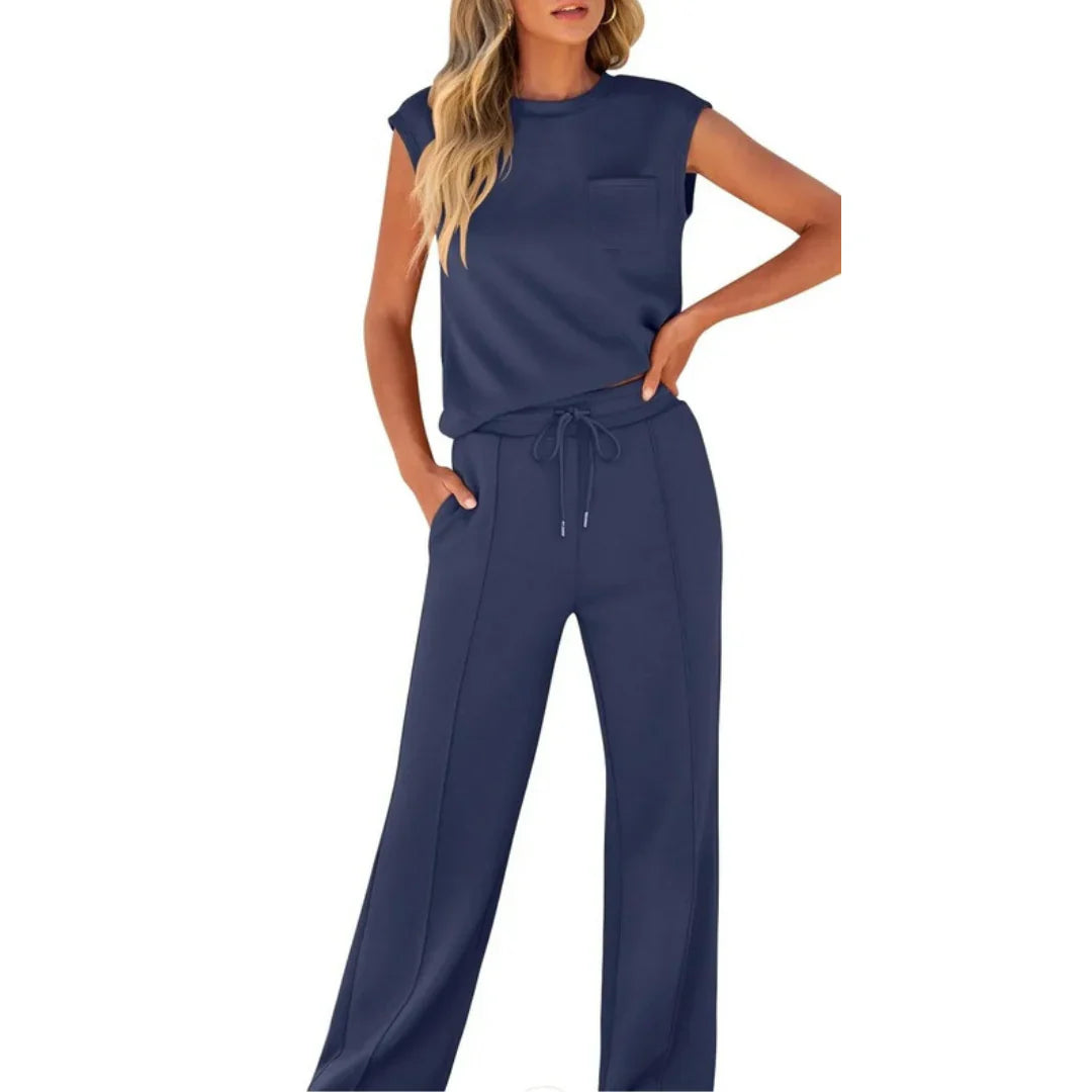 Senna Loungewear Set Donkerblauw