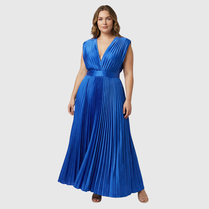 Evangeline | Sierlijke Geplooide Jurk