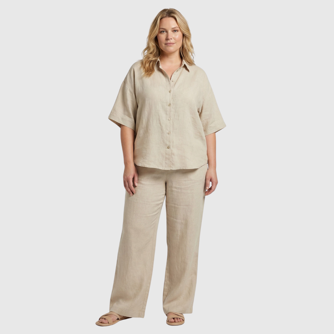 Camille | Viscose Tweepak met Wijde Pijpen