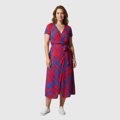 Florentine | Kleurrijke Viscose Wikkel-Jurk