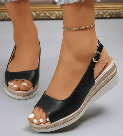 Solange sandalen Zwart