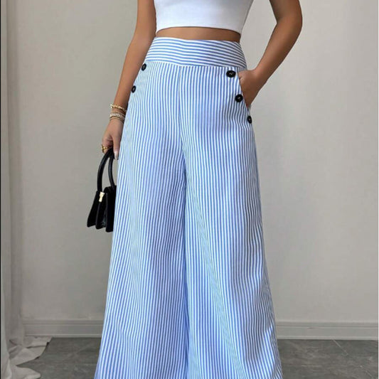 Ondine gestreepte broek voorkant