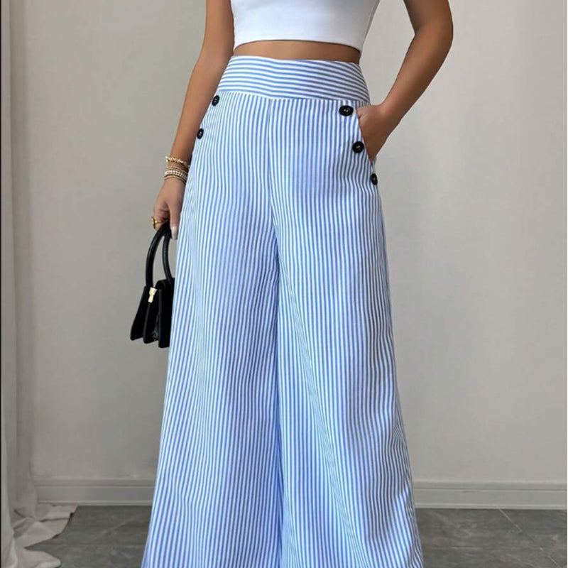 Ondine gestreepte broek voorkant